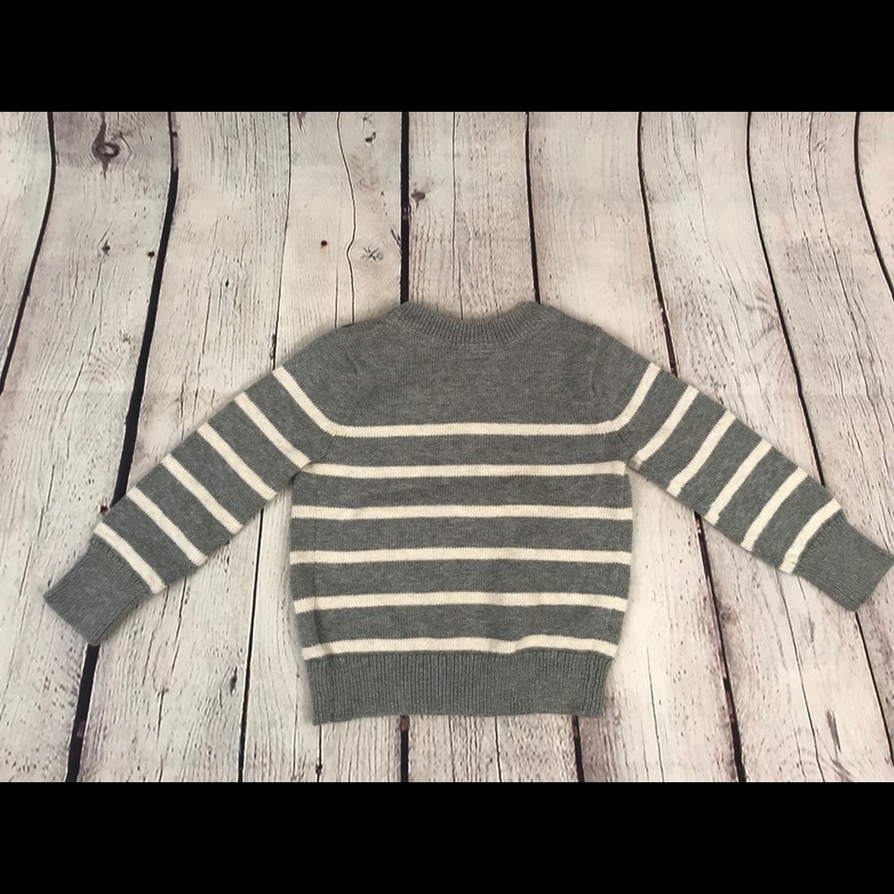 COPY - Baby Gap sz 12-18 mo gray & white stripe s… - Picture 1 of 3